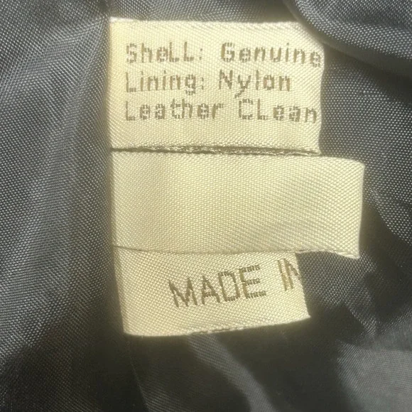 Vintage Scully Jacket Womens M Black Leather Western Fringe Studded Beaded Suede - Picture 13 of 16